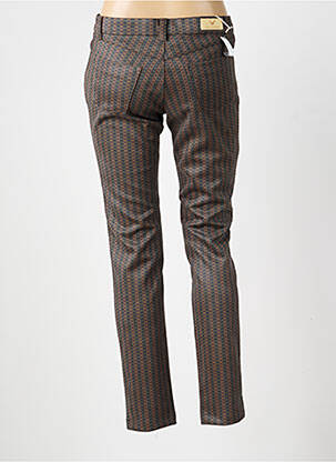 Pantalon slim stretch taille normale marron WALTRON femme