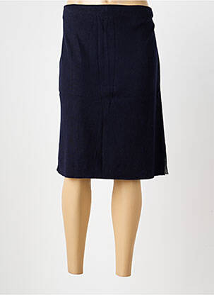 Jupe mi-longue coupe droite bleu OLSEN femme