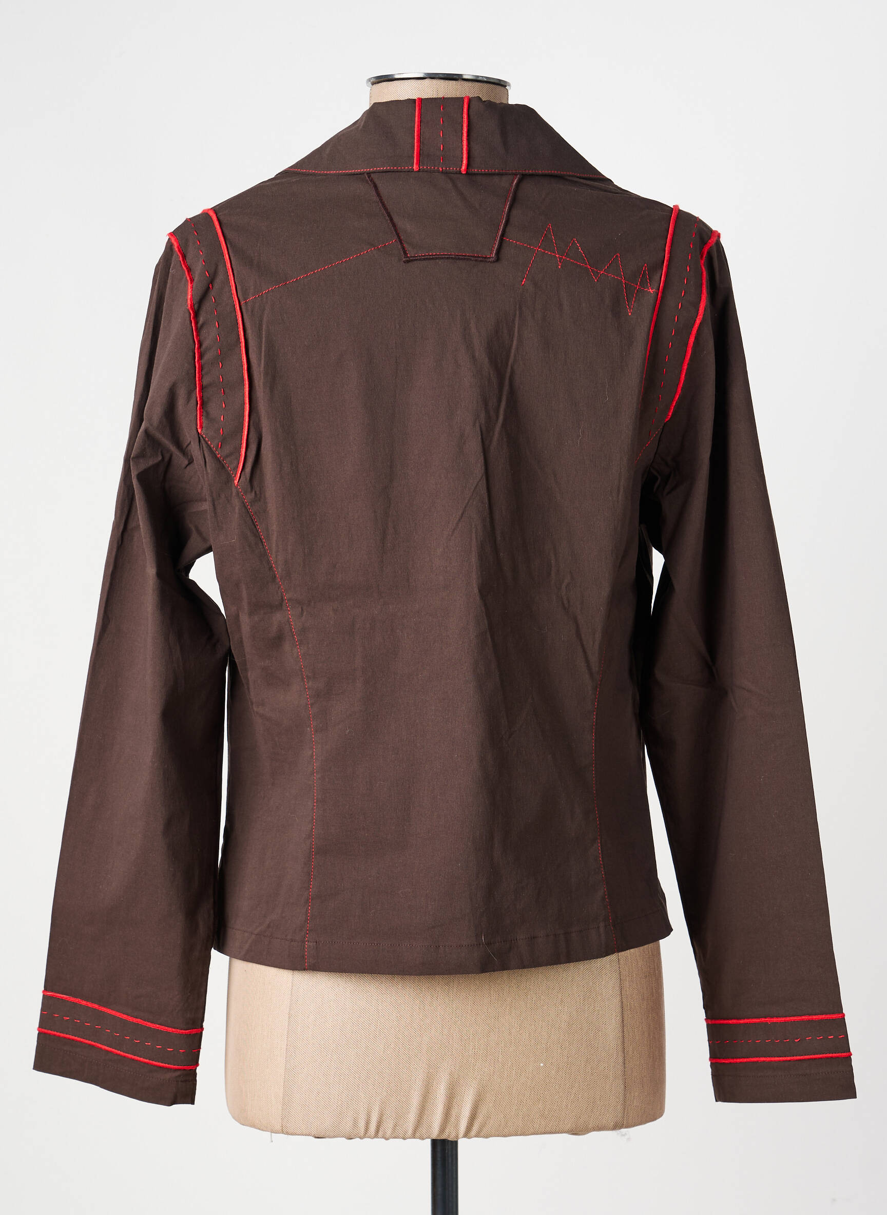 Veste casual coupe cintrée marron PAUSE CAFE femme