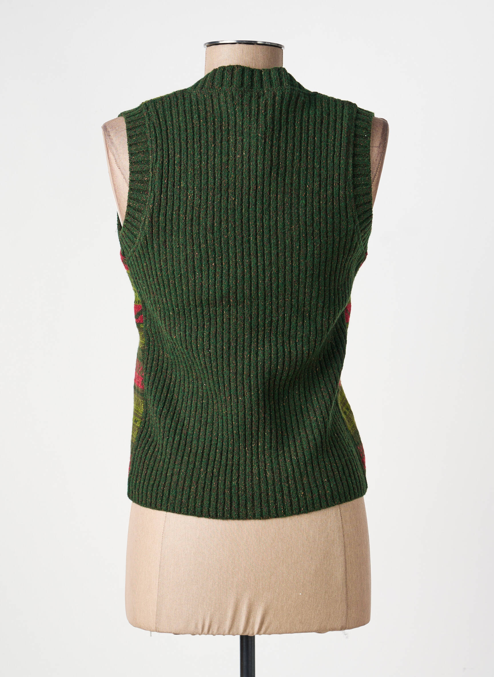 Gilet sans manche coupe cintrée vert ESCORPION femme