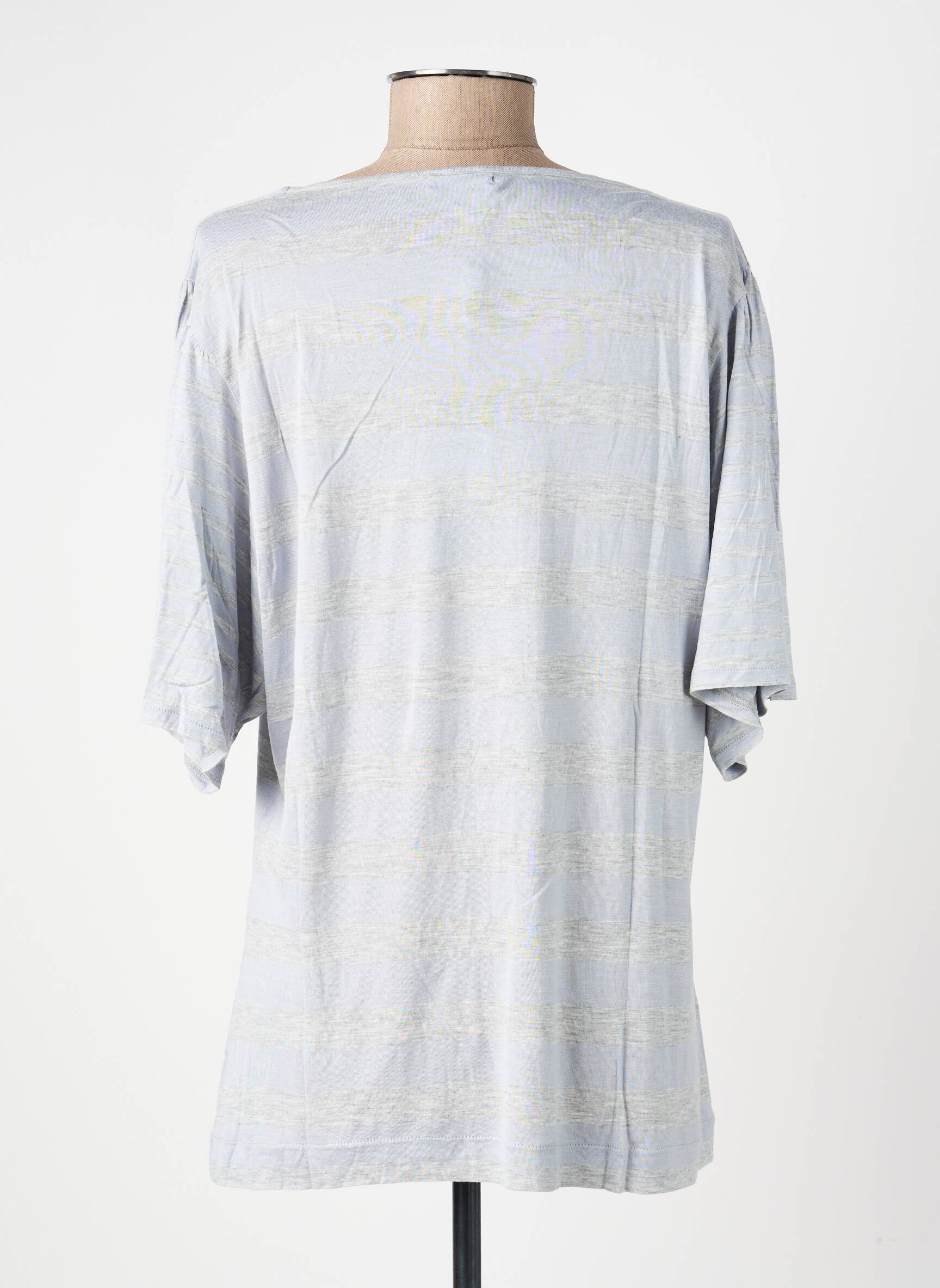 T-shirt coupe droite manches courtes bleu ESCORPION femme