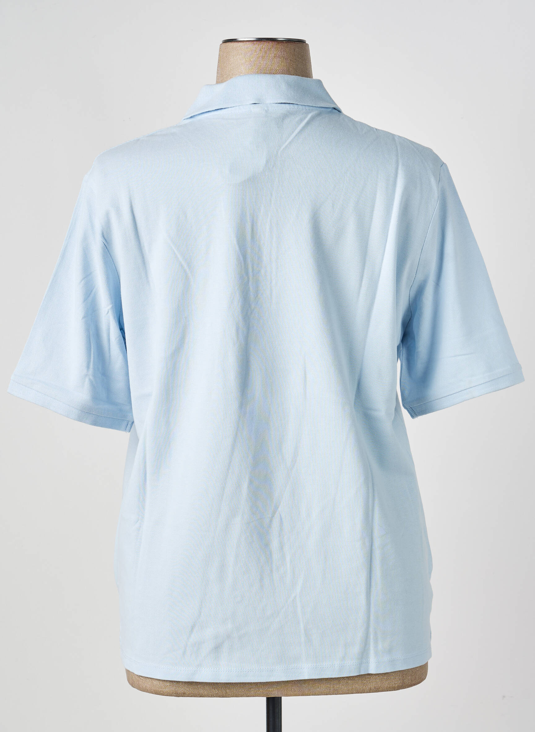 Polo coupe droite manches courtes bleu M.X.O femme