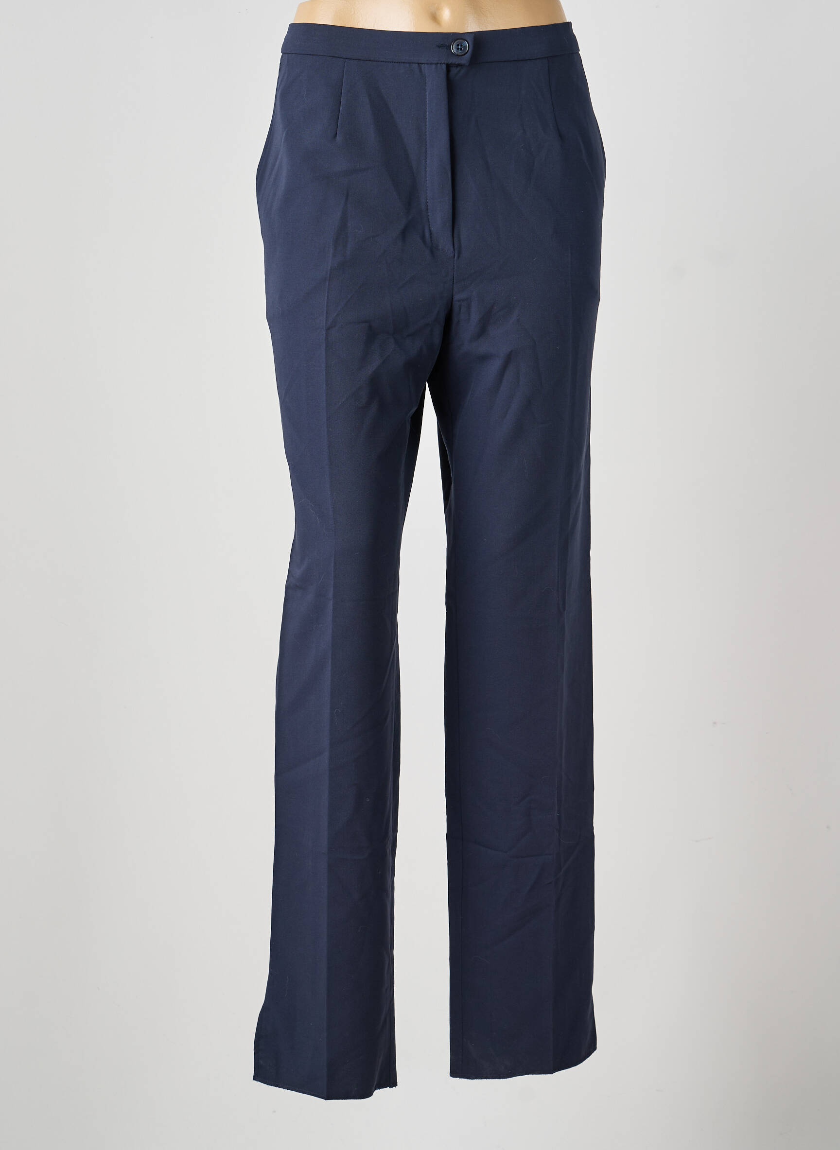 Pantalon droit stretch taille normale bleu ARMOR LUX femme