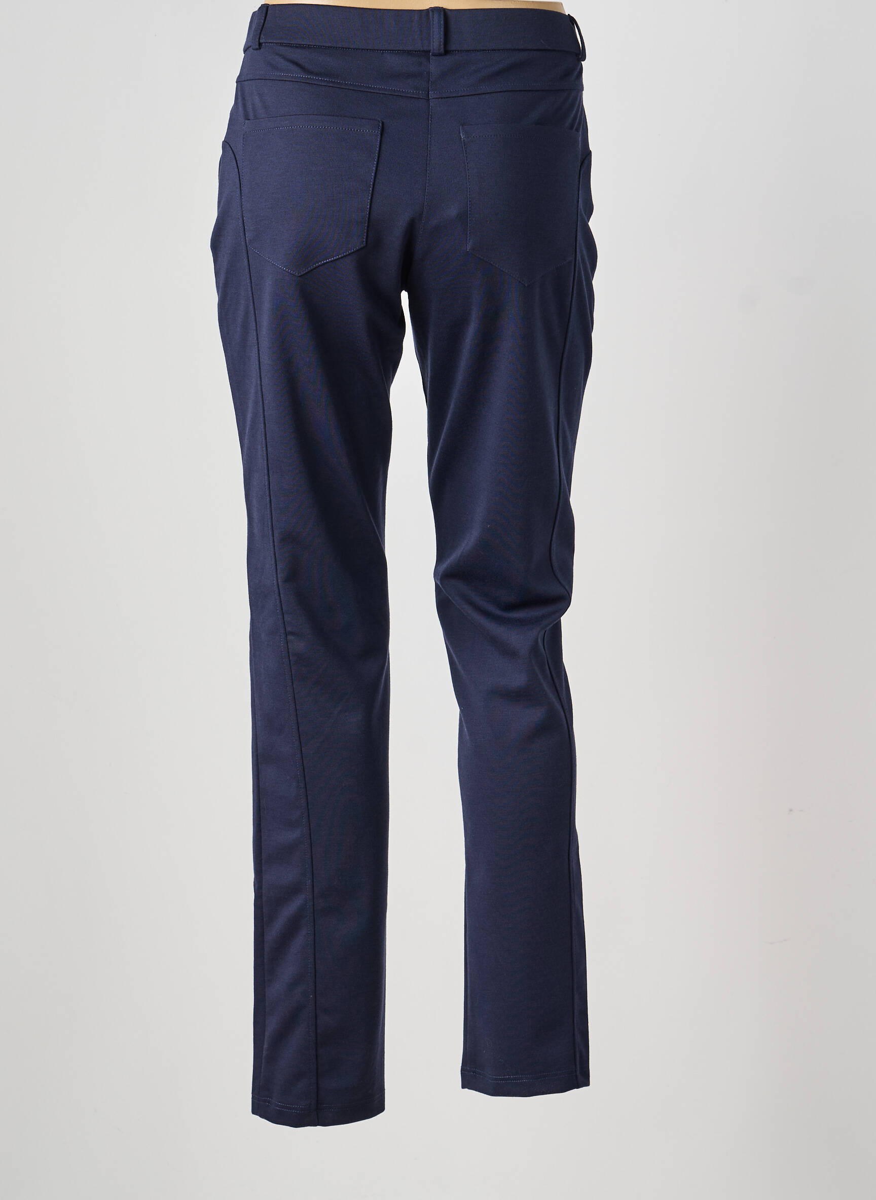 Pantalon slim stretch taille normale bleu GUY DUBOUIS femme