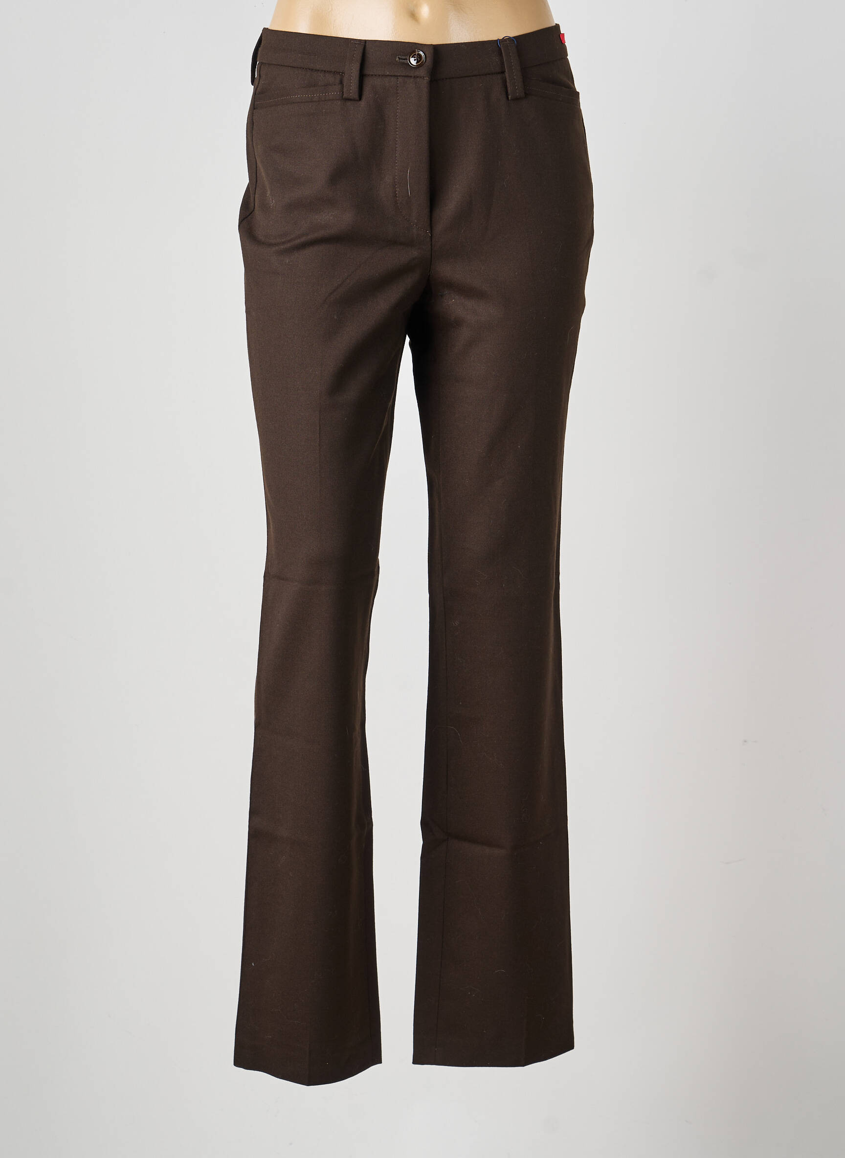 Pantalon droit stretch taille normale marron GARDEUR femme