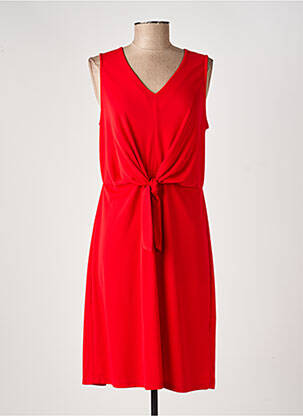 Robe mi-longue sans manche sans manche rouge DANEVA femme