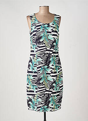 Robe mi-longue sans manche sans manche vert K-DESIGN femme