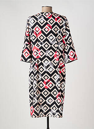 Robe mi-longue manches 3/4 manches 3/4 noir EROKE femme