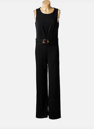 Combi-pantalon tissage crêpe sans manche noir DANEVA femme