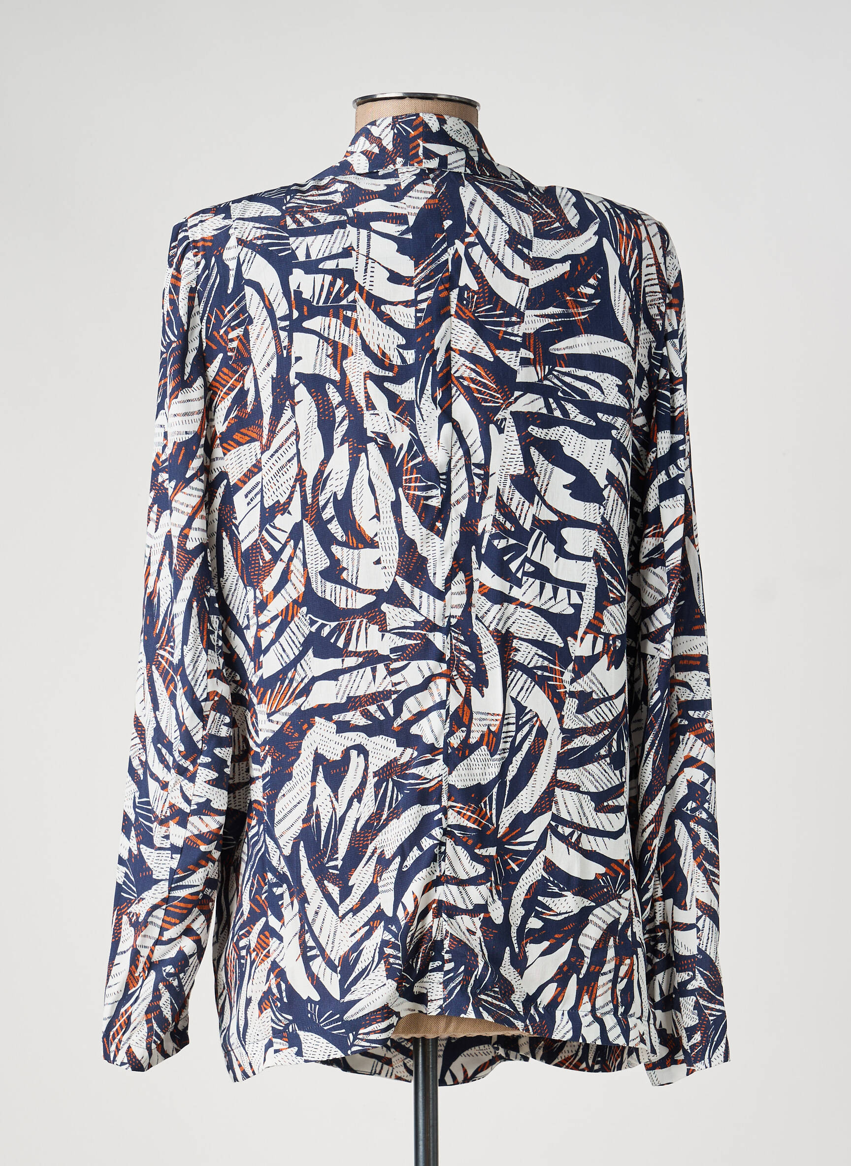 Blazer col châle bleu EVA KAYAN femme