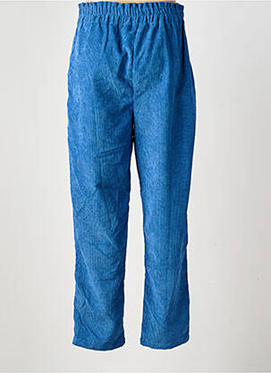 Pantalon droit stretch taille haute bleu SEASON femme