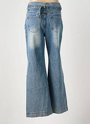 Jean coupe flare stretch taille haute bleu MELLY & CO femme