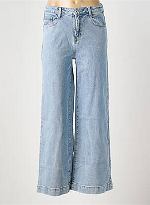 Jeans coupe large stretch taille normale bleu MUSY MUSE femme