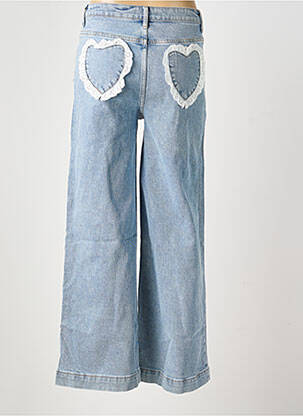 Jeans coupe large stretch taille normale bleu MUSY MUSE femme