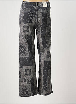 Jeans bootcut taille haute taille haute gris MISS BON femme