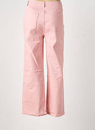 Jeans coupe large stretch taille haute rose MUSY MUSE femme