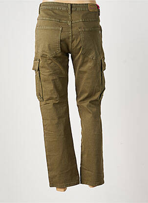 Pantalon cargo slim taille normale vert PLACE DU JOUR femme