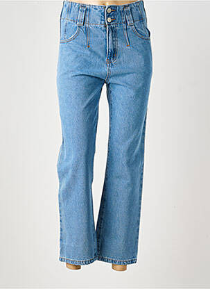 Jeans coupe droite taille haute taille haute bleu CHARLIOR femme