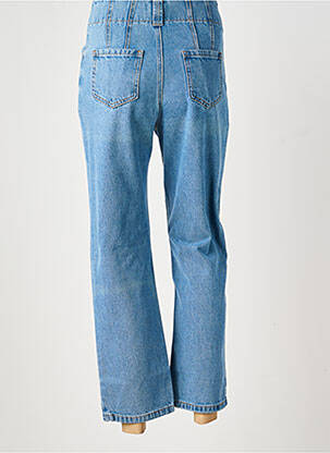 Jeans coupe droite taille haute taille haute bleu CHARLIOR femme