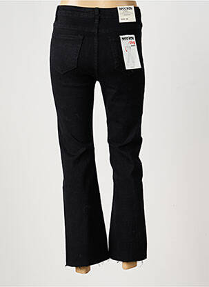 Jeans bootcut taille haute taille haute noir MISS BON femme
