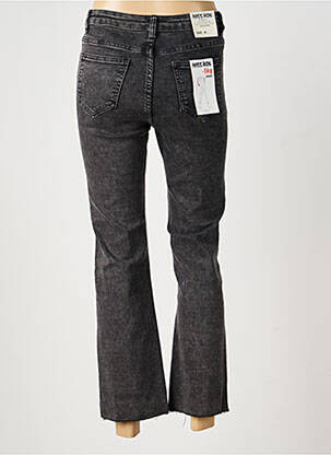 Jeans bootcut taille haute taille haute gris MISS BON femme