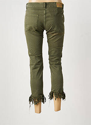 Jeans coupe slim stretch taille normale vert PLACE DU JOUR femme