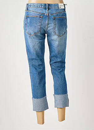 Jeans coupe slim effet usé délavé taille normale bleu REDIAL femme