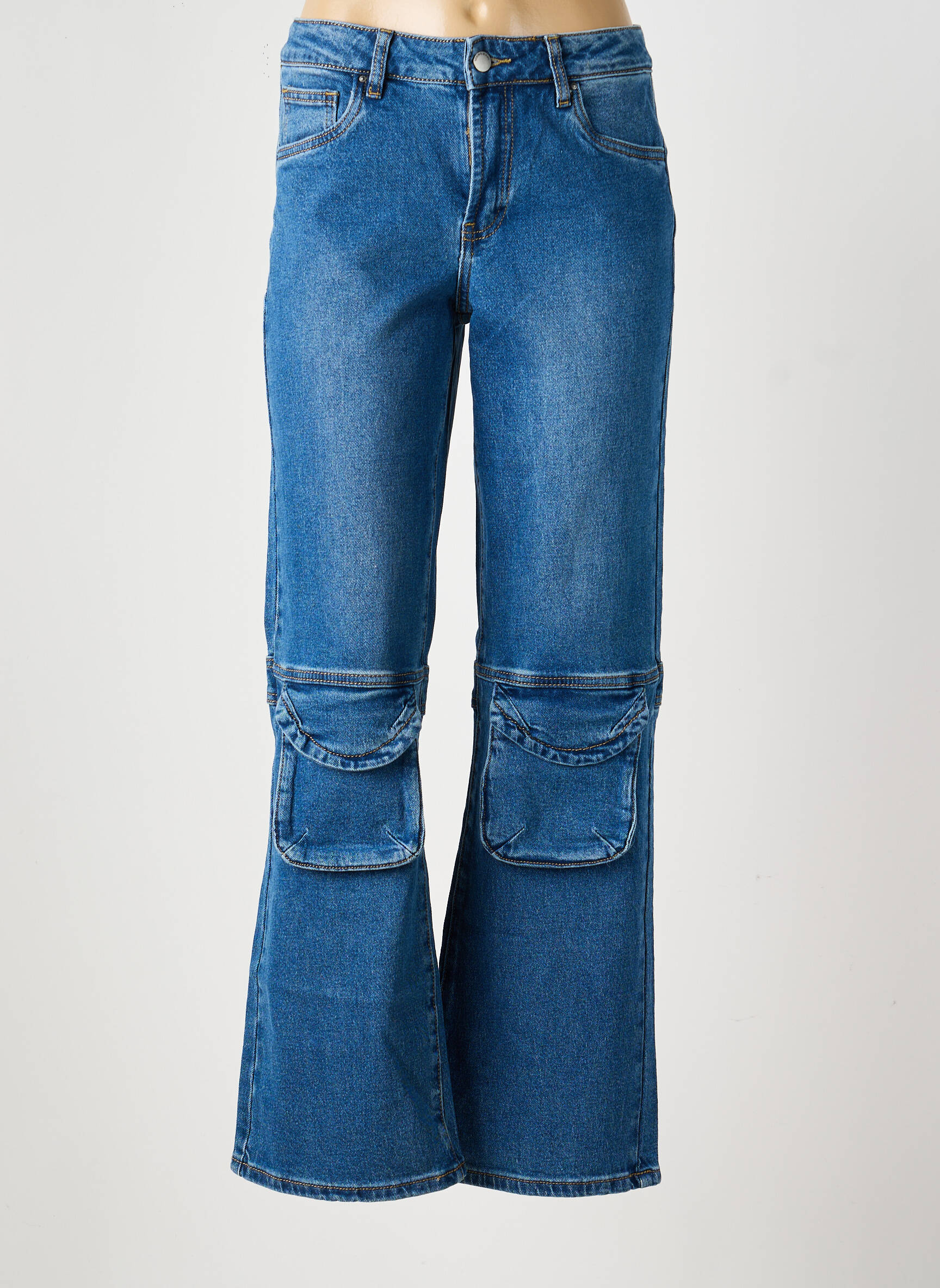 Jeans bootcut taille normale taille normale bleu TOXIK3 femme