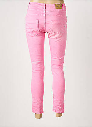 Pantalon slim stretch taille normale rose PLACE DU JOUR femme
