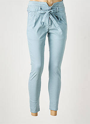 Pantalon slim taille élastique taille normale bleu R.DISPLAY femme