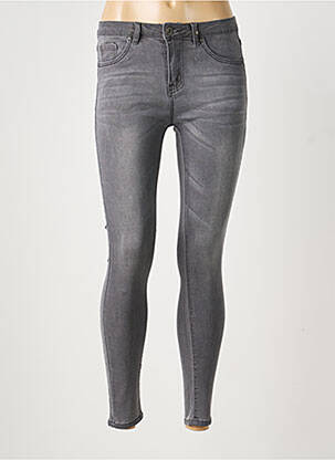Jeans coupe slim stretch taille normale gris TOXIK3 femme