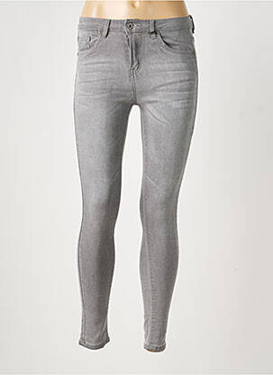 Jeans coupe slim stretch taille normale gris TOXIK3 femme