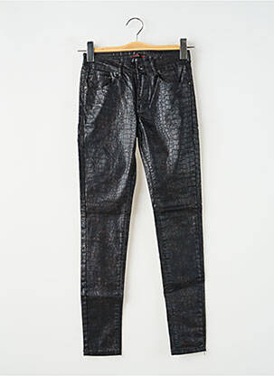 Pantalon slim stretch taille normale noir PLACE DU JOUR femme
