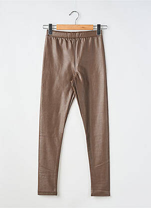 Legging tissage simili-cuir taille normale marron ZAC & ZOE femme