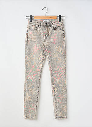 Jeans coupe slim tissage brut taille normale gris TOXIK3 femme