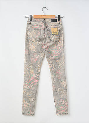 Jeans coupe slim tissage brut taille normale gris TOXIK3 femme