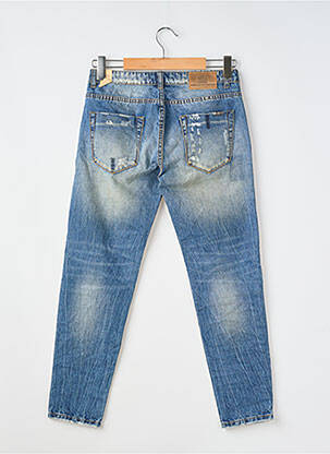 Jeans coupe slim effet usé délavé taille normale bleu WIYA femme