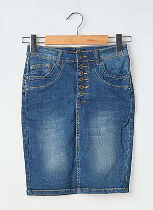 Jupe courte poches bleu PLACE DU JOUR femme