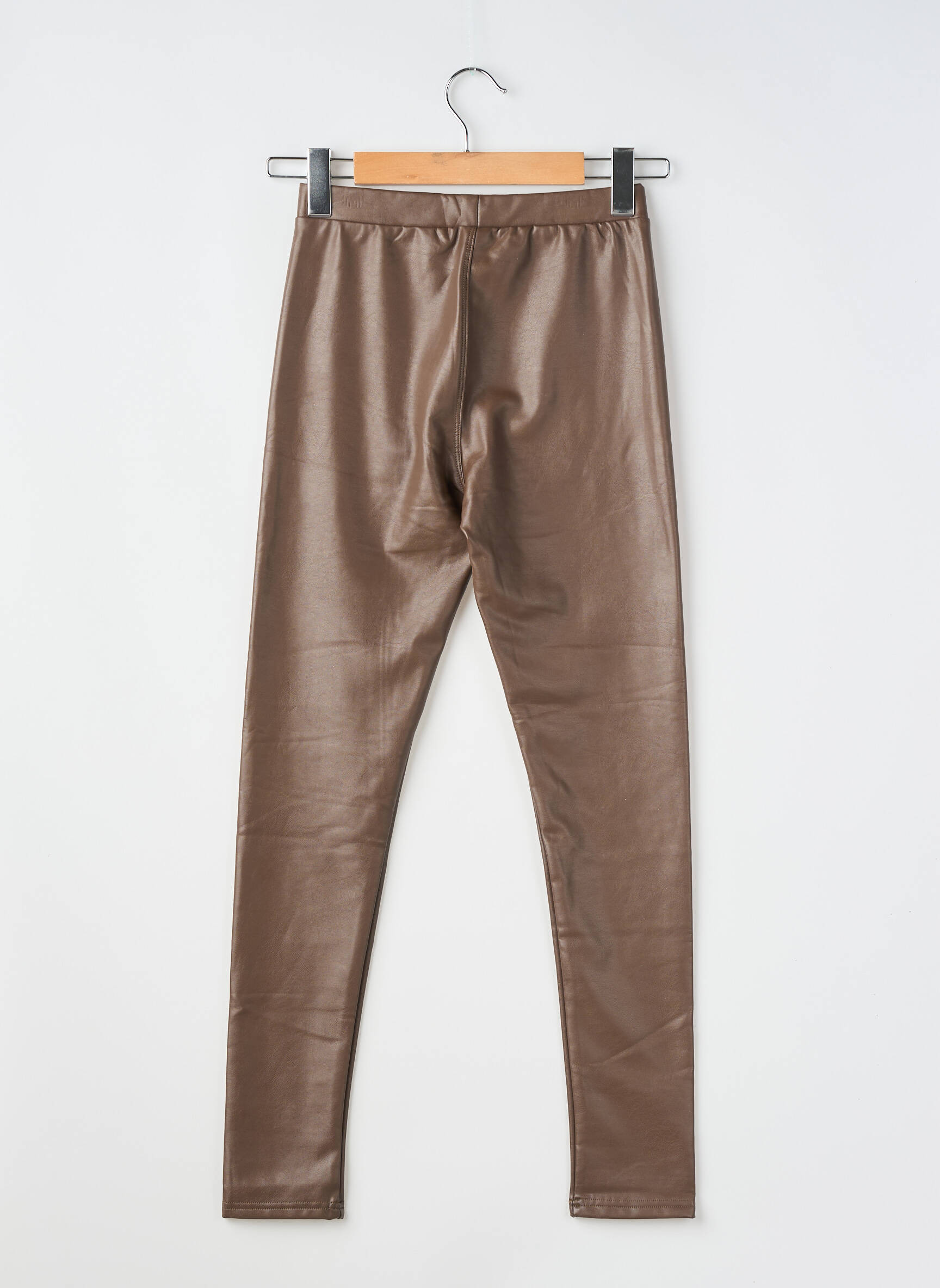 Legging tissage simili-cuir taille normale marron ZAC & ZOE femme
