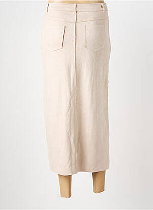 Jupe longue coupe droite beige HF MODA femme