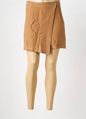 Jupe courte coupe droite marron IT HIPPIE femme