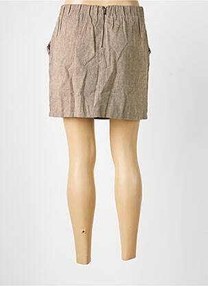 Jupe courte poches beige EMMA ELLA femme