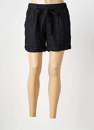Short coupe droite noir EMMA ELLA femme