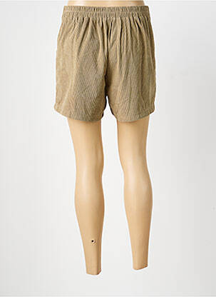 Short coupe droite beige MAELLE femme