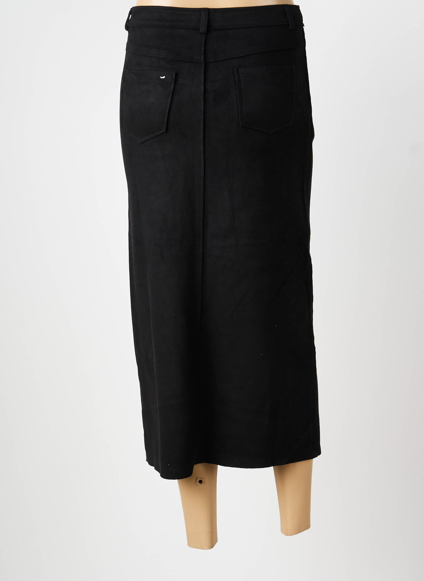 Jupe longue coupe droite noir HF MODA femme