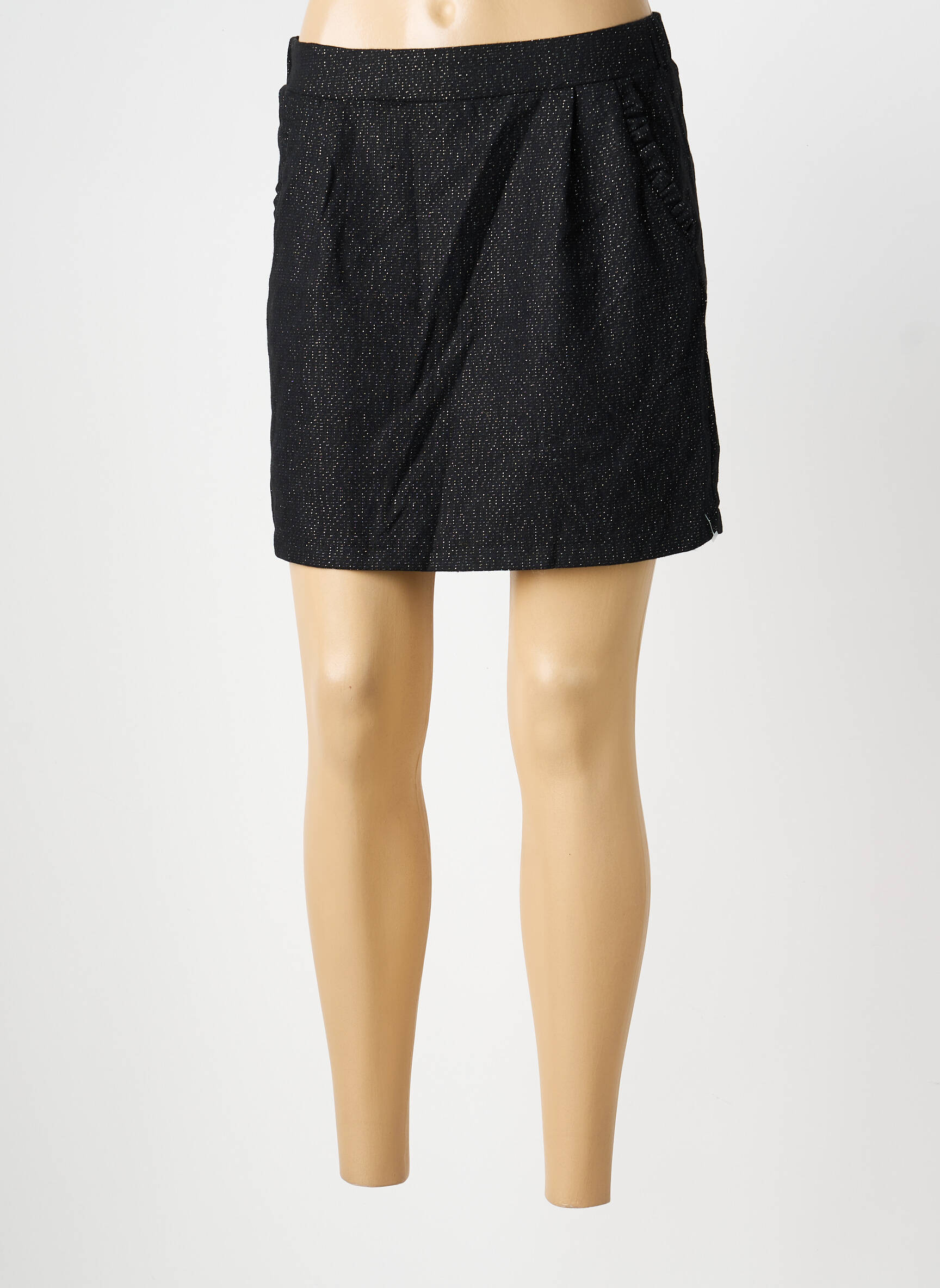 Jupe courte poches noir EMMA ELLA femme