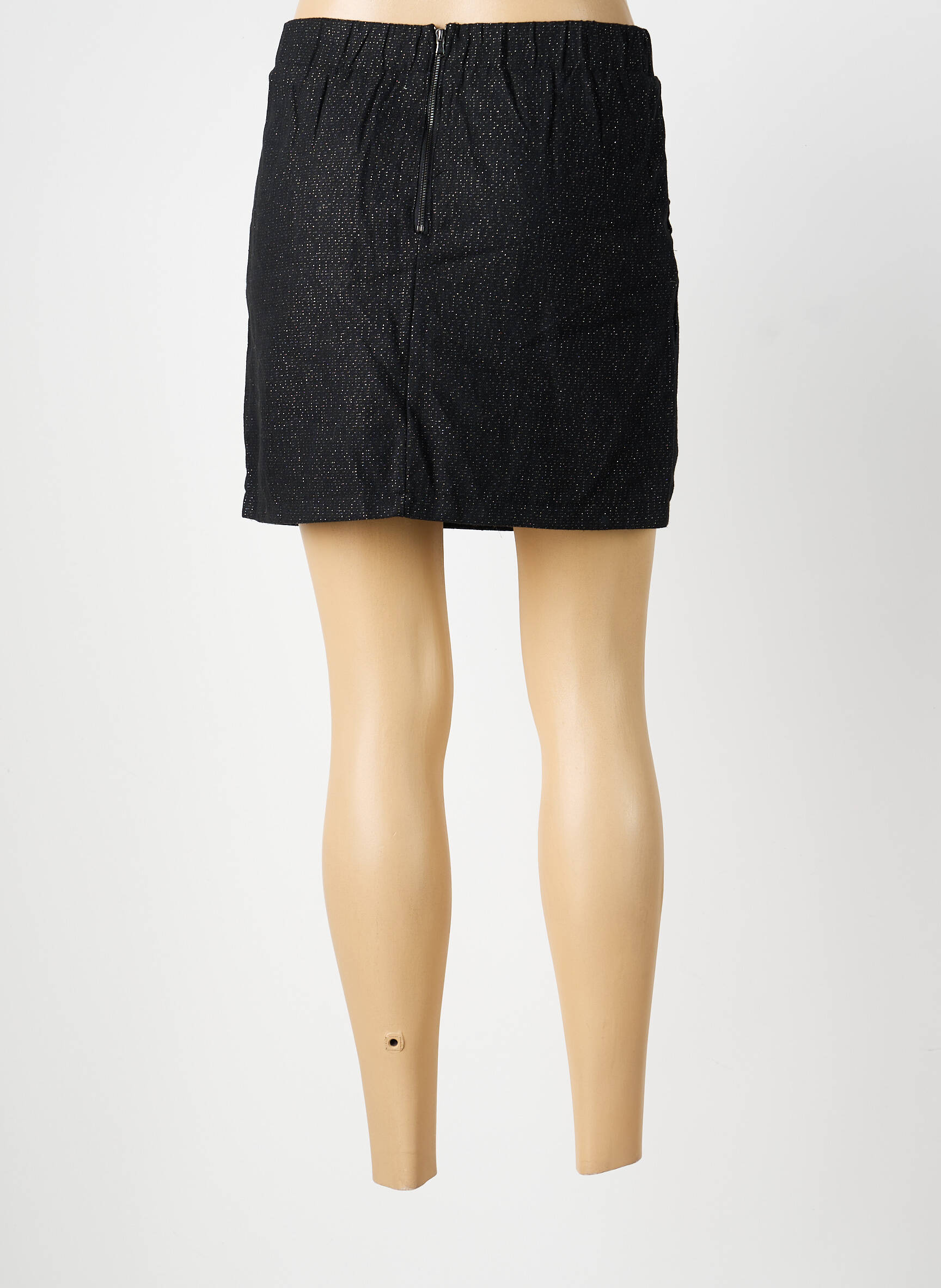 Jupe courte poches noir EMMA ELLA femme