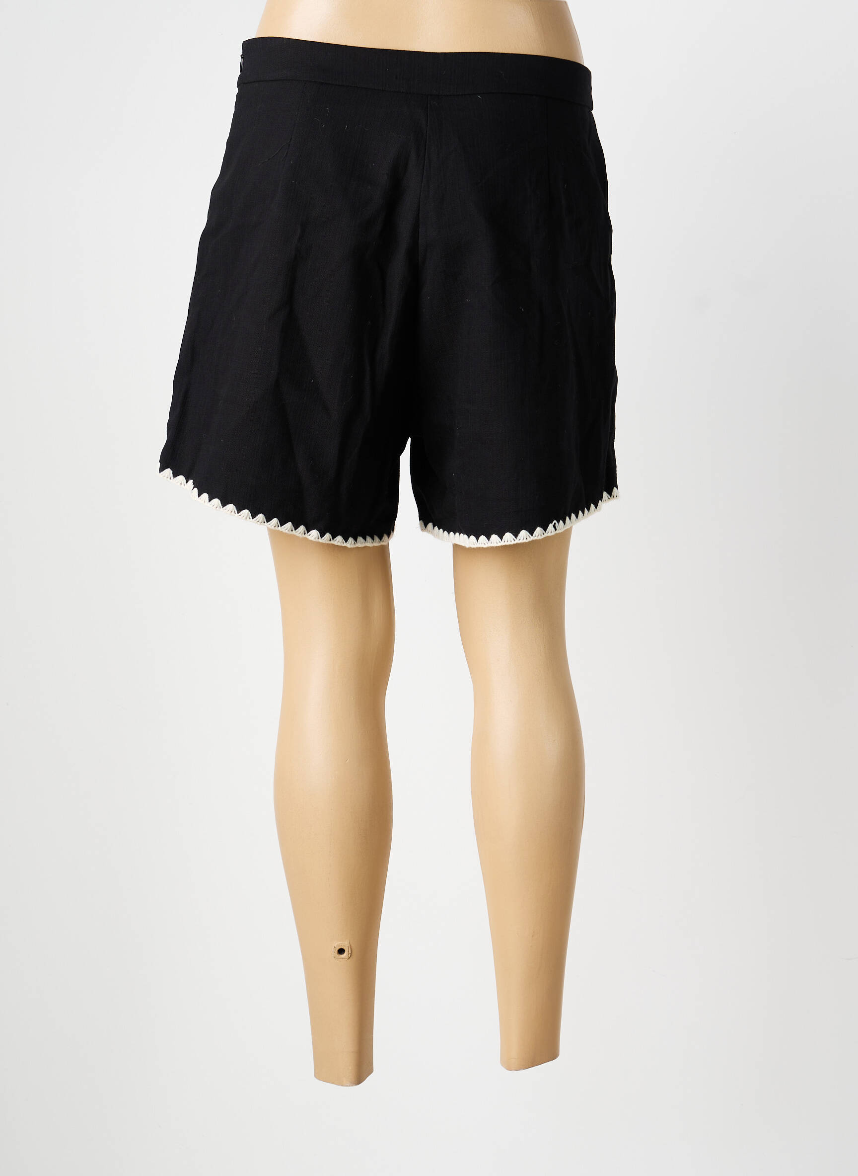 Short coupe droite noir EMMA ELLA femme