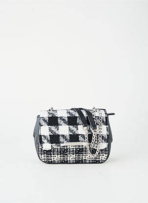 Sac multipoches forme rectangulaire noir TEXTO femme