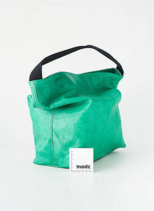 Sac type de porter main forme cabas vert BARBARA RIHL femme